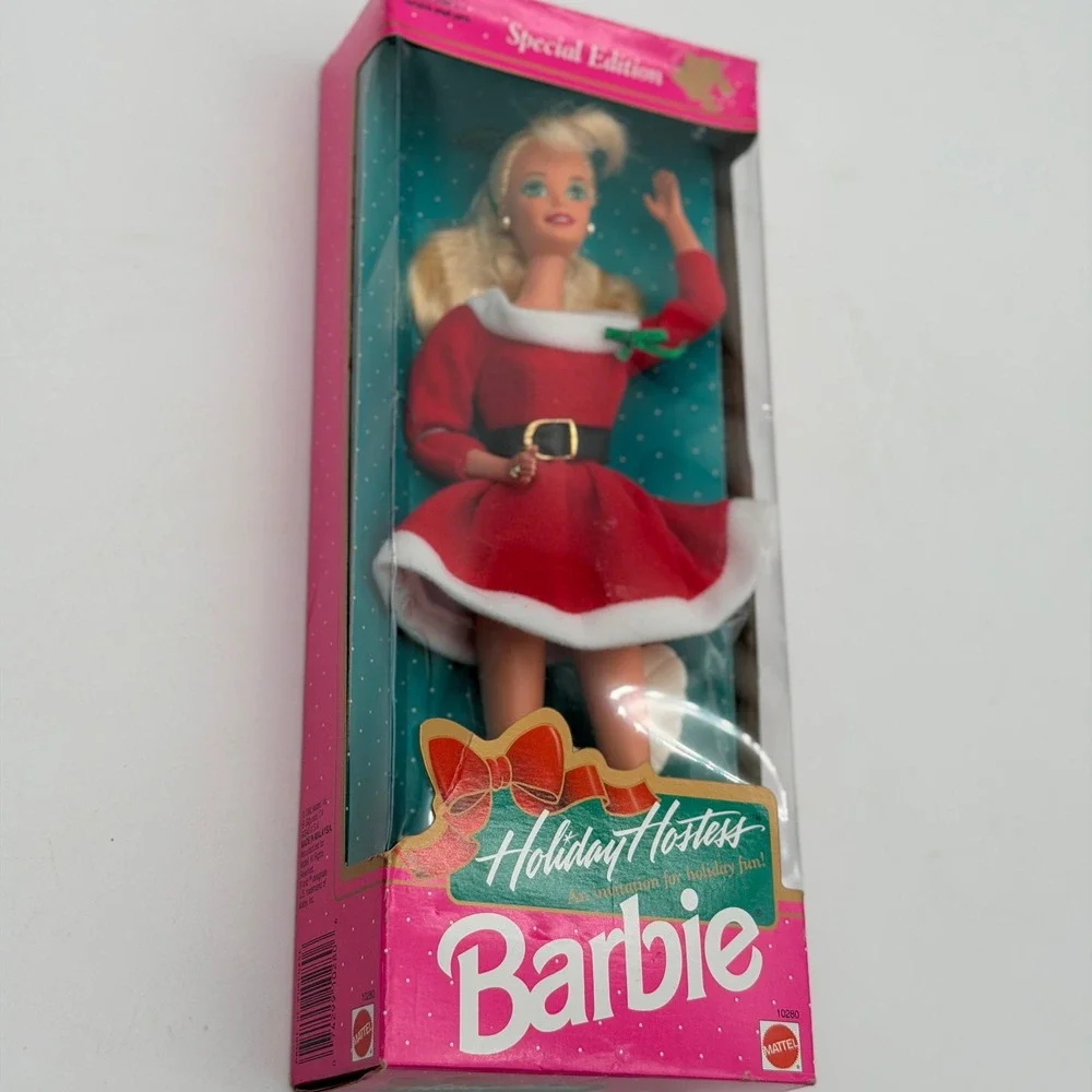 Mattel Holiday Hostess Barbie Special Edition 1992 Red Velvet Dress 10280 NIB